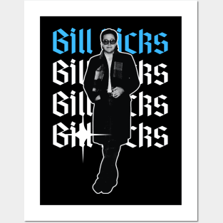 Bill hicks x 80s retro Posters and Art